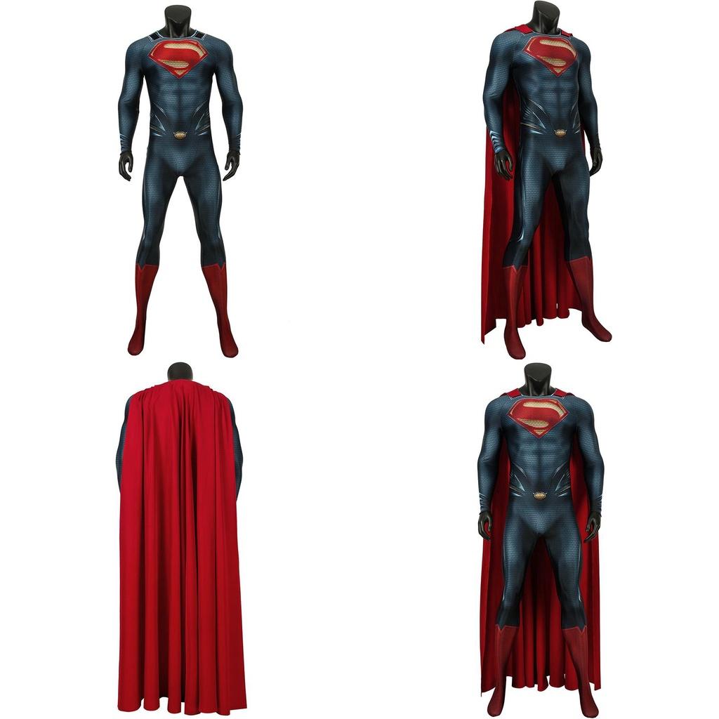 Quality Superman Man Of Steel Cosplay Costume For Unisex Adults And Kids**