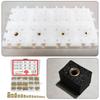 380Pcs Threaded Inserts 2/2.5/3/4/5/6mm Metric Knurled Nut Brass Embedding Nut for Printing 3D Printer Parts