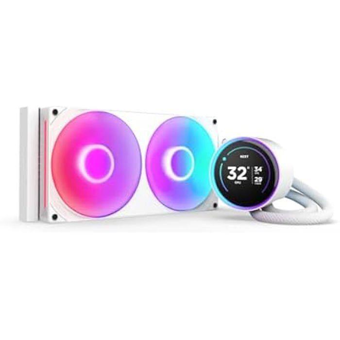 NZXT Kraken Elite 280 RGB - Refroidisseur De Liquide CPU AIO - Radiateur 280mm - Ventilateur F280 RGB - IPS LCD 2,72
