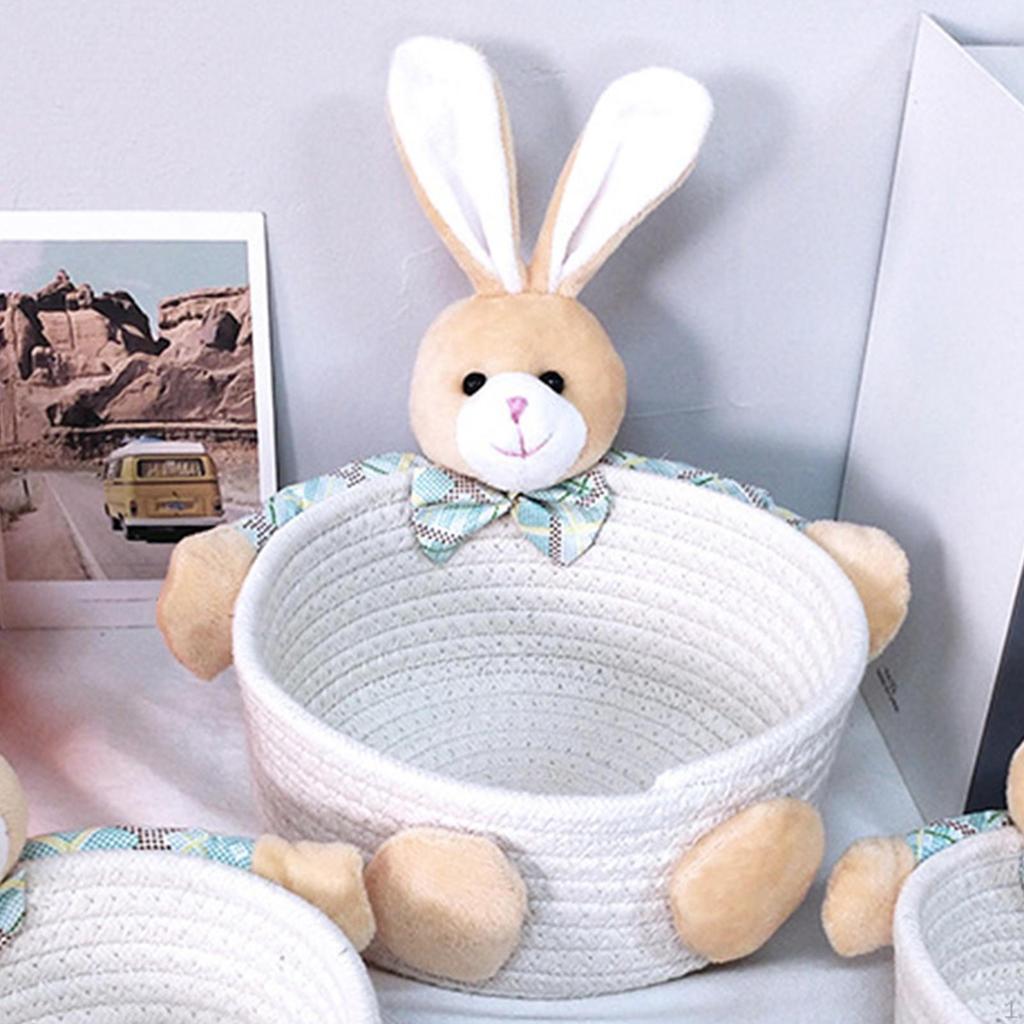 Cartoon Bunny Storage Container, for Nursery And Living Room