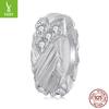 925 Sterling Silver Woven Bead Spacer Positioning, Wind Personality Diy Beaded Bracelet Accessories Are Simple And Versatile