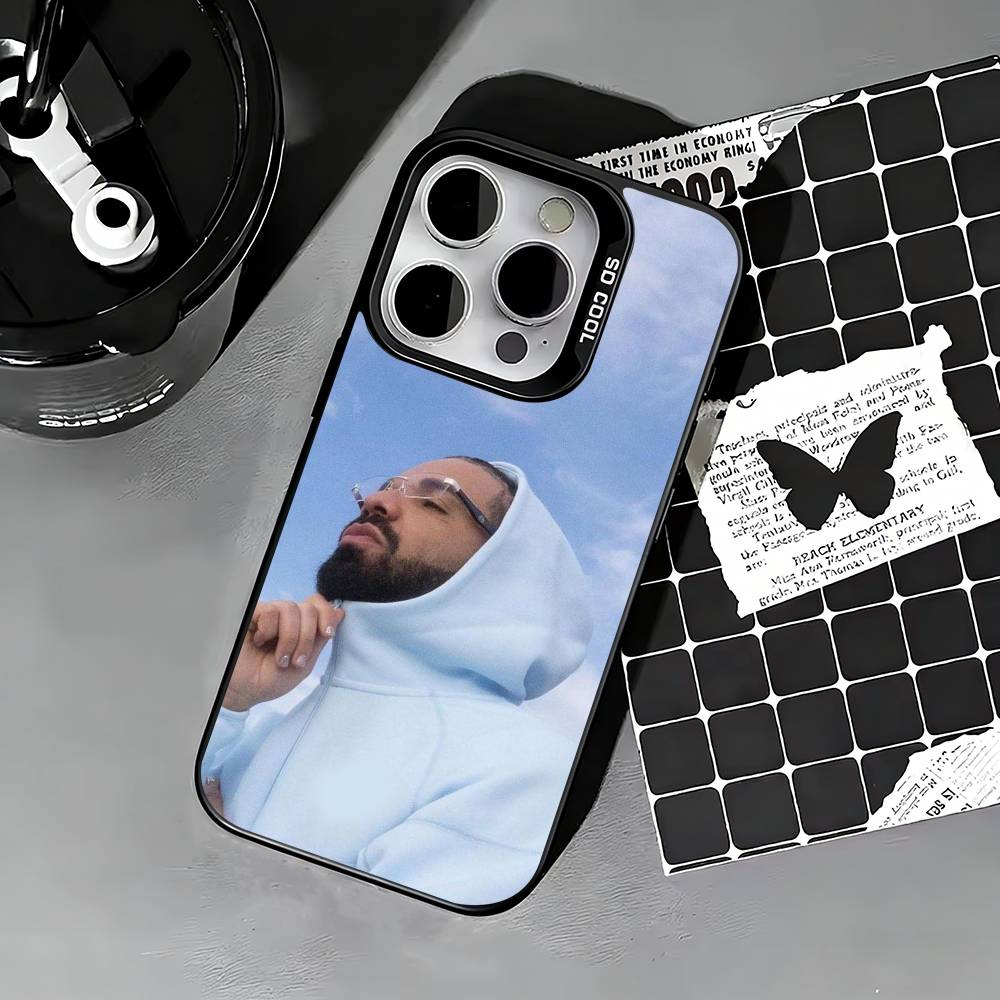 Canadian rapper Drake Phone Case For iPhone 17,16,15,14,13,12,11 Plus,Pro Max,XS,Colored silver phone case iPhone17promax