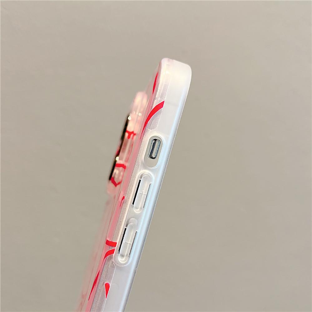 Süße Kaninchen schöne Tier Handytasche für Iphone 14 13 12 11 Pro Max Plus Mode Cartoon weiche Silikon transparente Rückseite Abdeckung