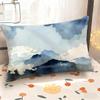 Blue Mountain Clouds Pillowcase Suitable For Sofa Bedroom Car Pillow Cover Cushion Rectangular Back Cushion