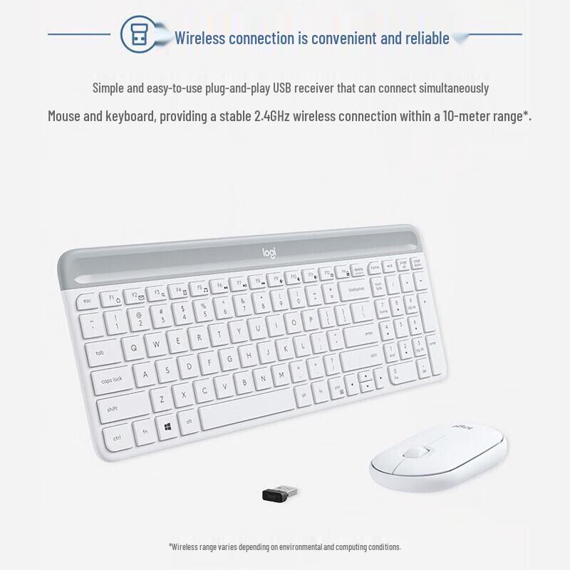 

Logitech MK470 Slim Wireless Keyboard and Mouse Combo