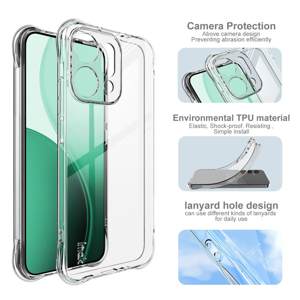IMAK For Oppo Reno14 5G (Global) Case TPU Phone Cover Airbag Shockproof Protection