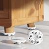 4pcs 5 Beads Self Adhesive Caster Wheels 360° Rotating Furniture Casters Wheels  Furniture