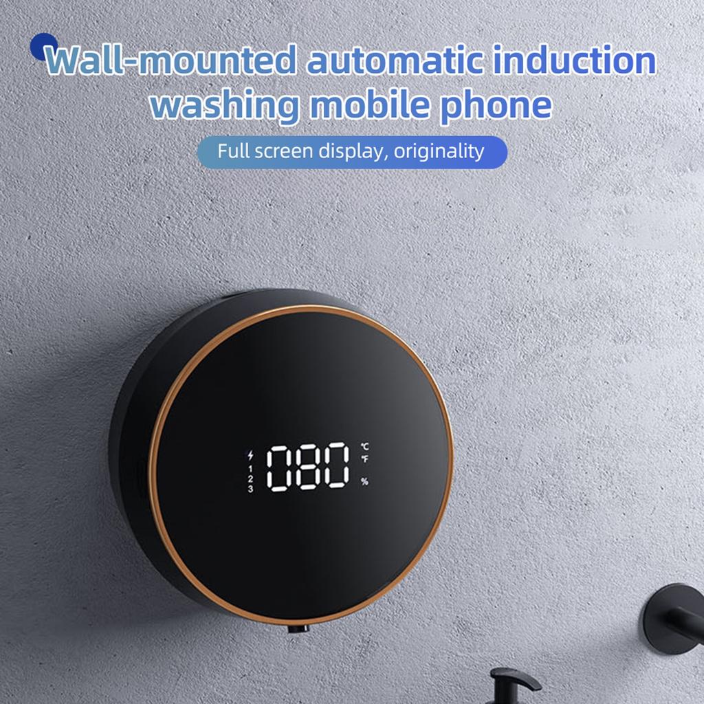 Automatic Foaming Hand Soap Dispenser Touchless Wall Mount No Drilling 260ml Multifunctional Rechargeable Foam Soap Dispenser