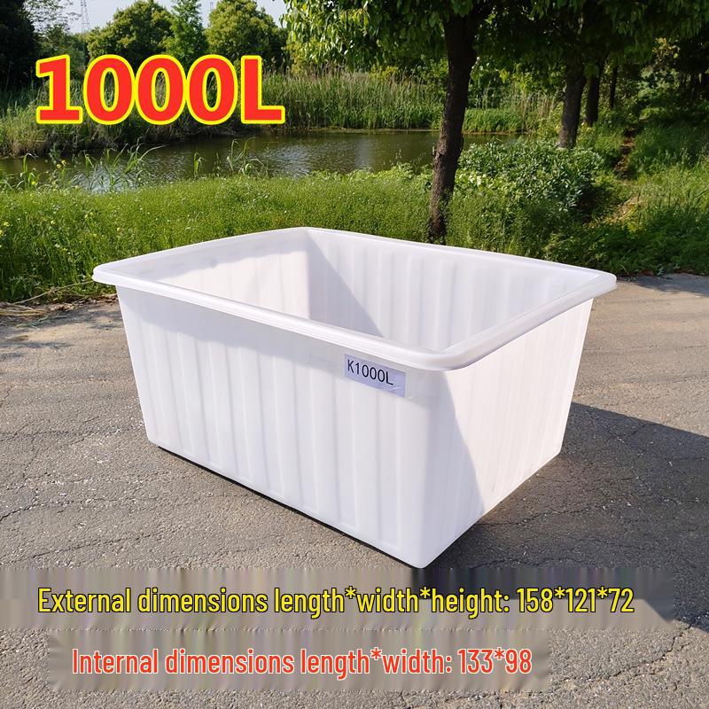 Tanque de Agua de Plástico Grueso Rectangular Grande para Piscicultura, Acuicultura y Almacenamiento