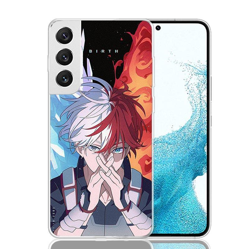 My Hero MHA Todoroki Shoto Phone Case For Samsung Galaxy S26 S25 Edge S24 S23 FE S22 Ultra S21 Plus S20 + Fundas Cover Coque Gal