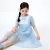 Girls' Colorful Sequin Bow Puff Sleeve Dress