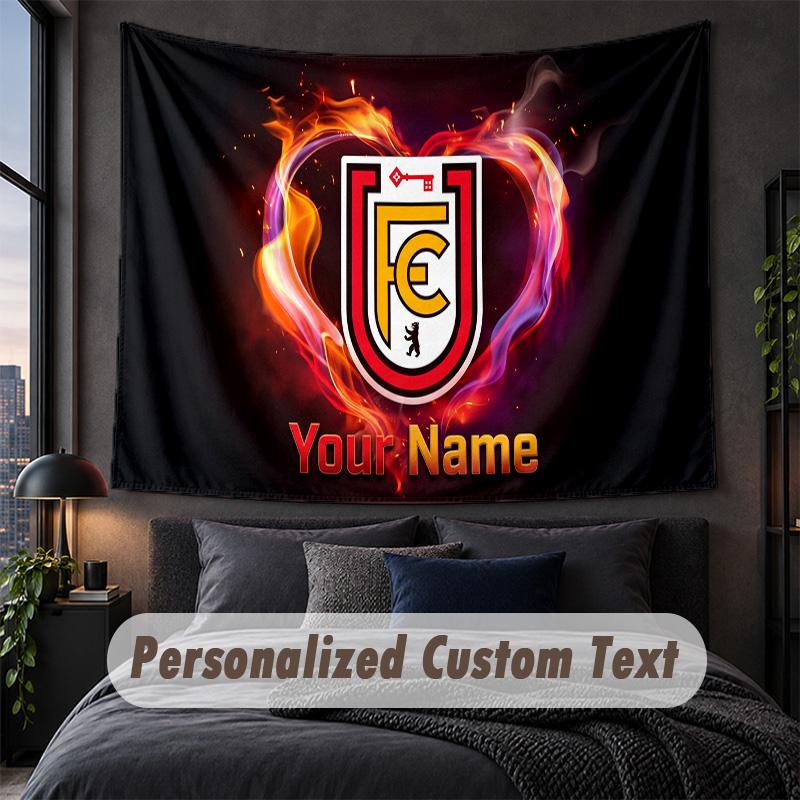 Custom Name Text Tapestry,Union Berlin Decorative Wall Hanging, Background Tapestry For Home Bedroom