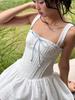 French Retro Sweet Lace Embroidery Slimming Dress 2025