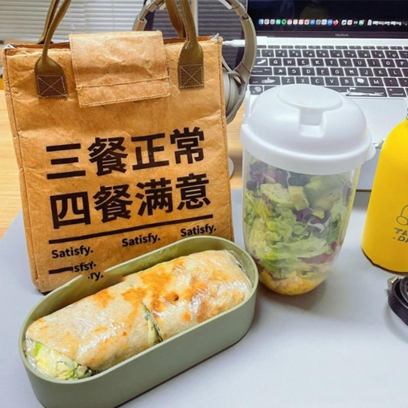 Přenosný salátový šálek s vidličkou Nádoba na čerstvý salát Láhev Zelenina Ovoce Snídaně Oběd S sebou do práce Cestovní piknik