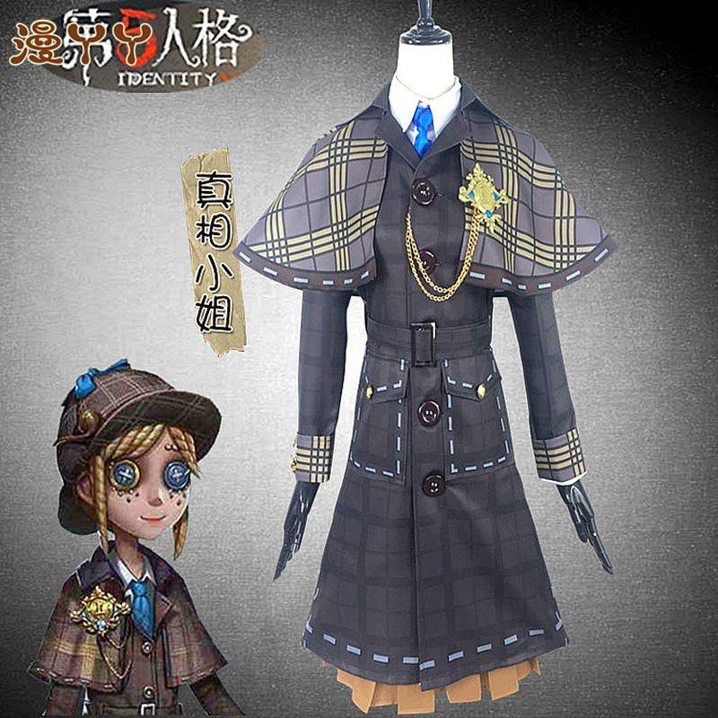 

Identity V Cosplay Costume Gardener Miss Truth C Anime Set Cosplay Outfit Wig (One Size Fits All) XL