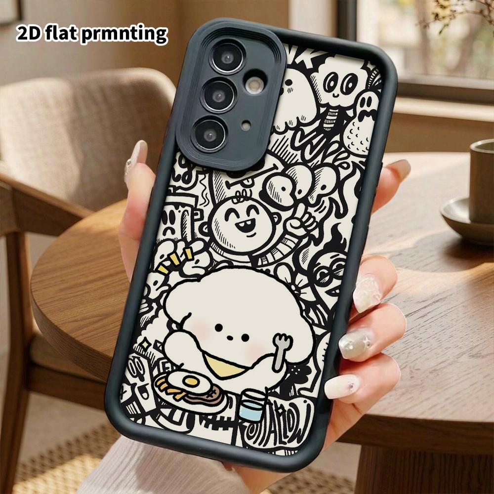 Phone Case: 2D Flat Samsung Galaxy A34 A35 M05 M06 S20 S22 S21 FE Plus 5G Protective Case, Ready for Meals, Christmas and Halloween Gifts