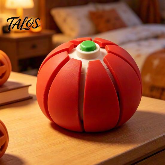 Stress Relief Toy Halloween Pumpkin Squeeze Ball, Fruit Shaped Clicker Fidget for Kids Anxiety Relief, Cute Soft Decompression Adults, Party