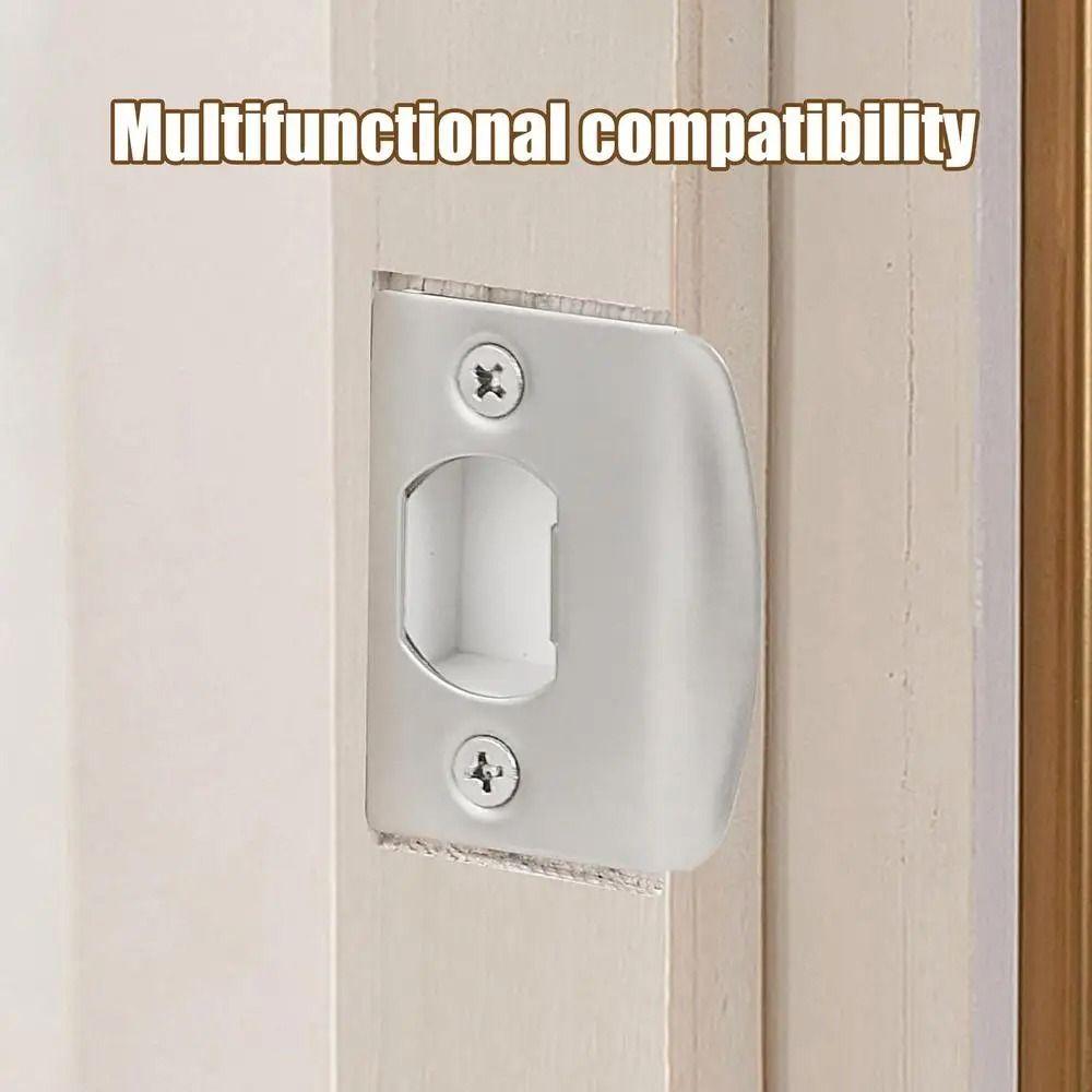 Stainless Steel Door Strike Plate Universal Strike Plate Repair Kit Door Latch Restorer