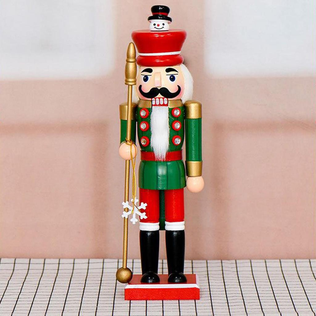 Nutcracker Figures Holiday Nutcracker Desktop Ornament 14 Inch Wooden Traditional Holiday Ornaments For Christmas Bookshelf