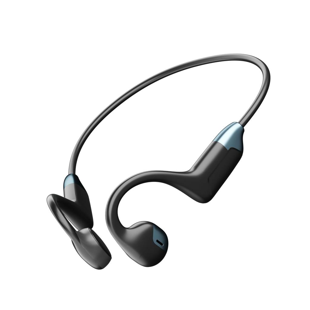 Bone Conduction Bluetooth Comfortable Reduces Ear 11 Hours of Continuous Sweatproof and Compatible with Gift Included Earphones, Ultra-Lightweight,