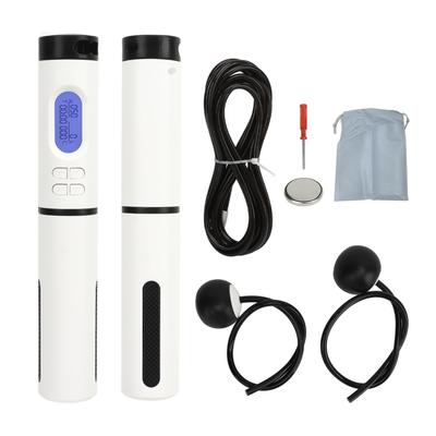 Electronic Jump Rope Workout Weighted Handle Smart Exercise Skipping Rope Black 2.8meter