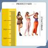 Set 1/64 Cool Girl Figures, Painted Trains, Architectural Decor, Simulation Collections, Fairy