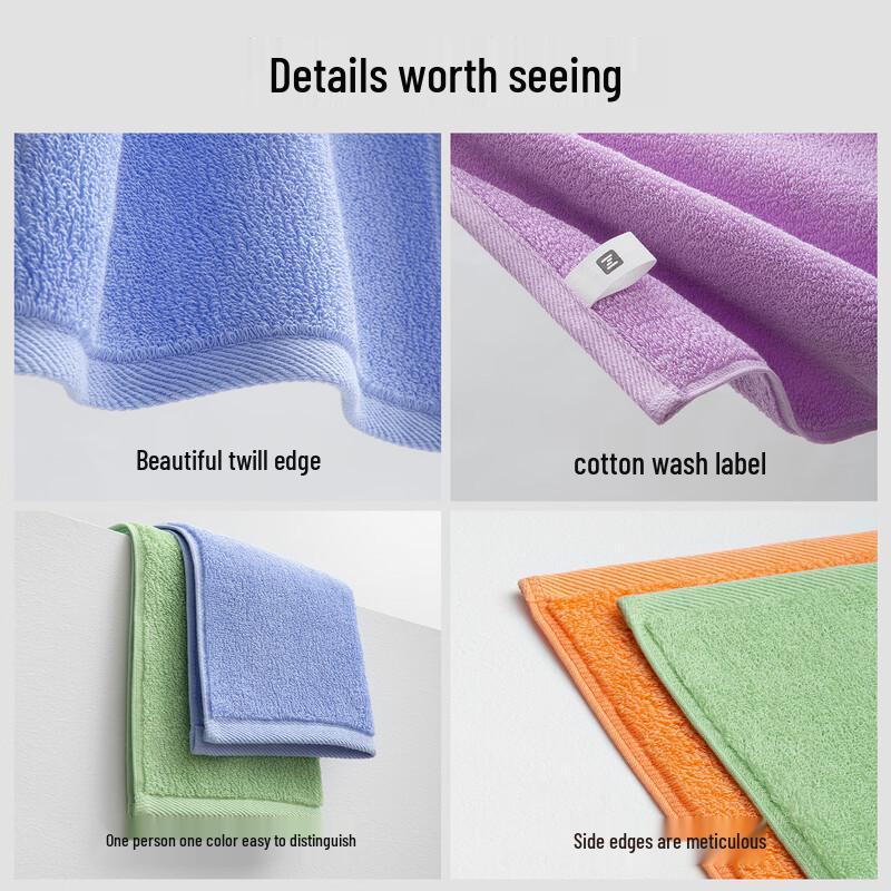 Zui Shi Huo Pure Cotton Face Towel 3-Pack