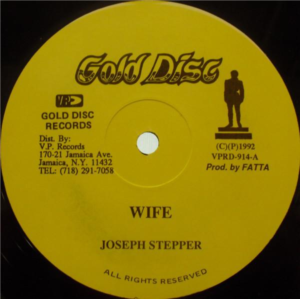 

LP Record JOSEPH STEPPER / SINGING SWEET - Wife / When I See You Smile VPRD914 Gold Disc 1992 US Reggae, Ska & Dub Used