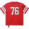 New Era Tampa Bay Pirates V-Neck Striped Number Fashion Casual Short Sleeve T-Shirt Unisex Tops 14954657