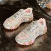 Scarpe Singole da Donna Primavera Nuove Full Diamond Scintillanti Suola Morbida Antiscivolo Scarpe Sportive Casual