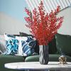 Simulation Red Fruit Non-fading DIY Lightweight Ornamental Fake Foam Red Fruit Plant Branch for Garden