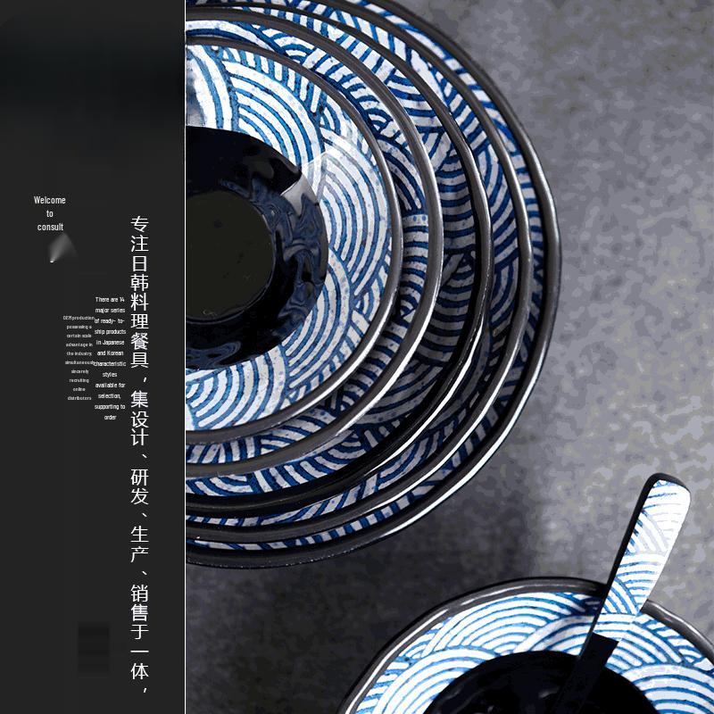 ZISIZ Japanese Hand-painted Melamine Serving Bowl