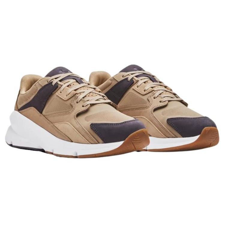 Under Armour Forge 96 Tan Black Unisex Sneakers White 3027718-200