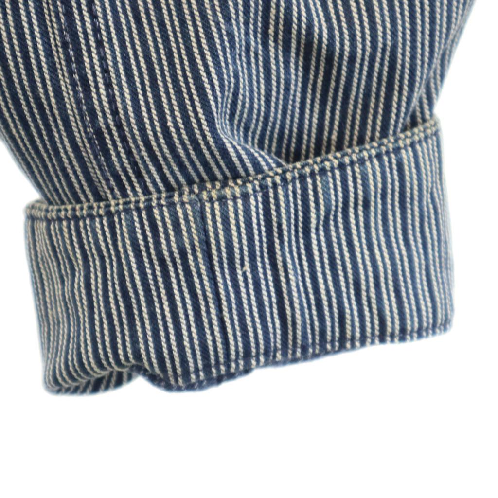Trophy Clothing made in Japan Hickory Stripe Overall 36 Indigo Herren Gebraucht