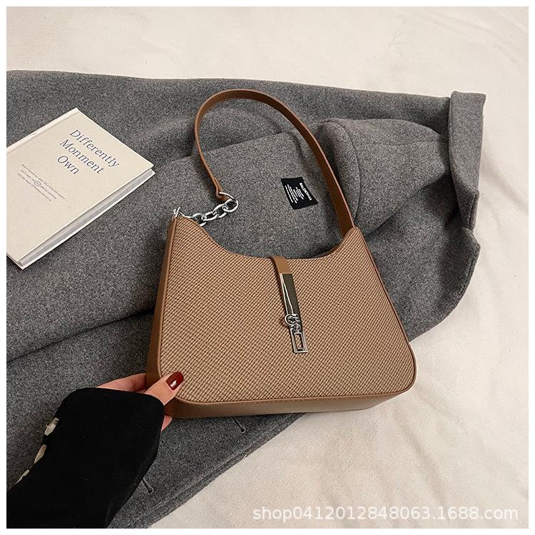 

Premium bag 2025 new trendy women s bag spring and summer simple and versatile commuter shoulder bag texture niche underarm bag