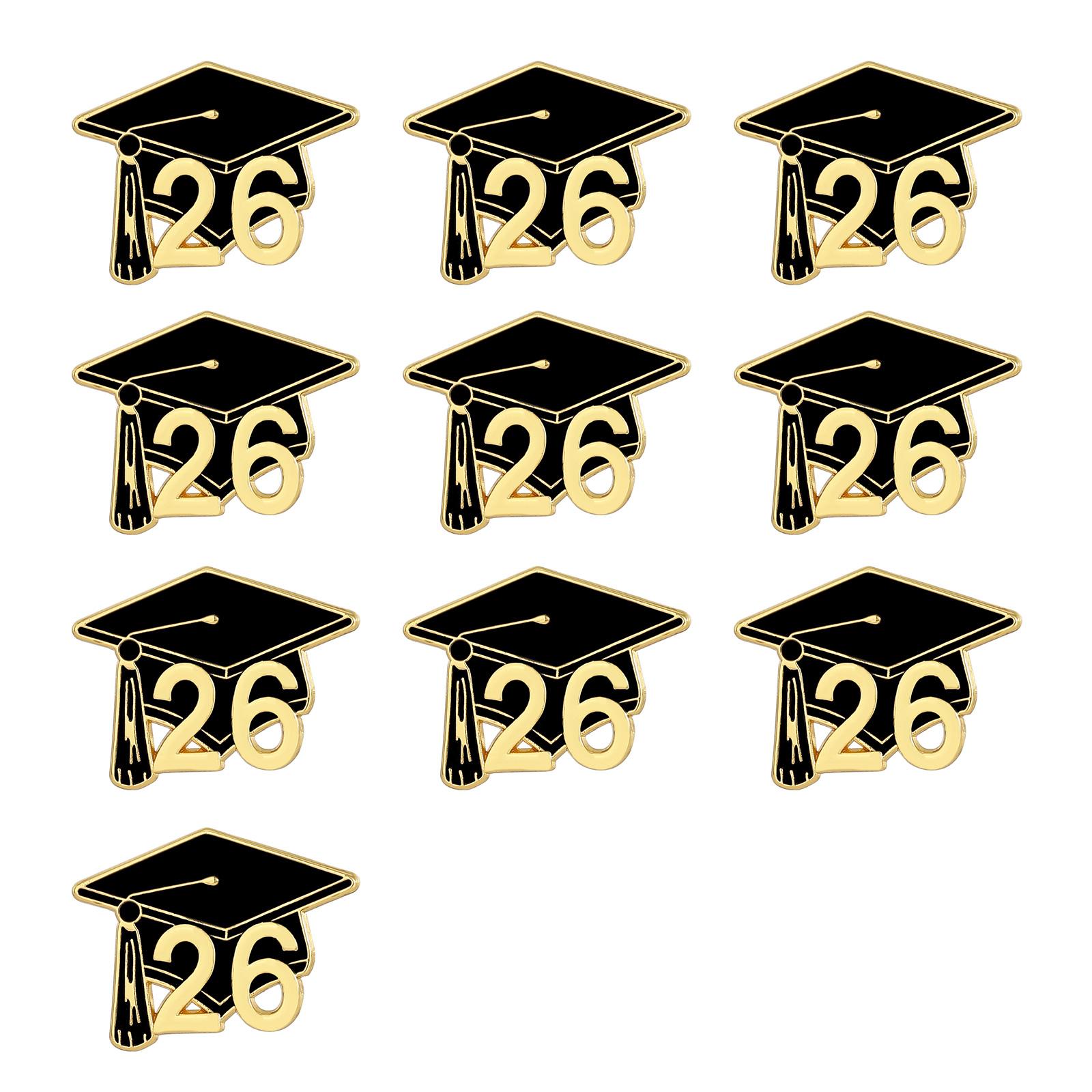 

2026 Graduation Commemorative Alloy Doctoral Cap Pin Elegant 25mm Accessory For Graduates Sturdy And Stylish