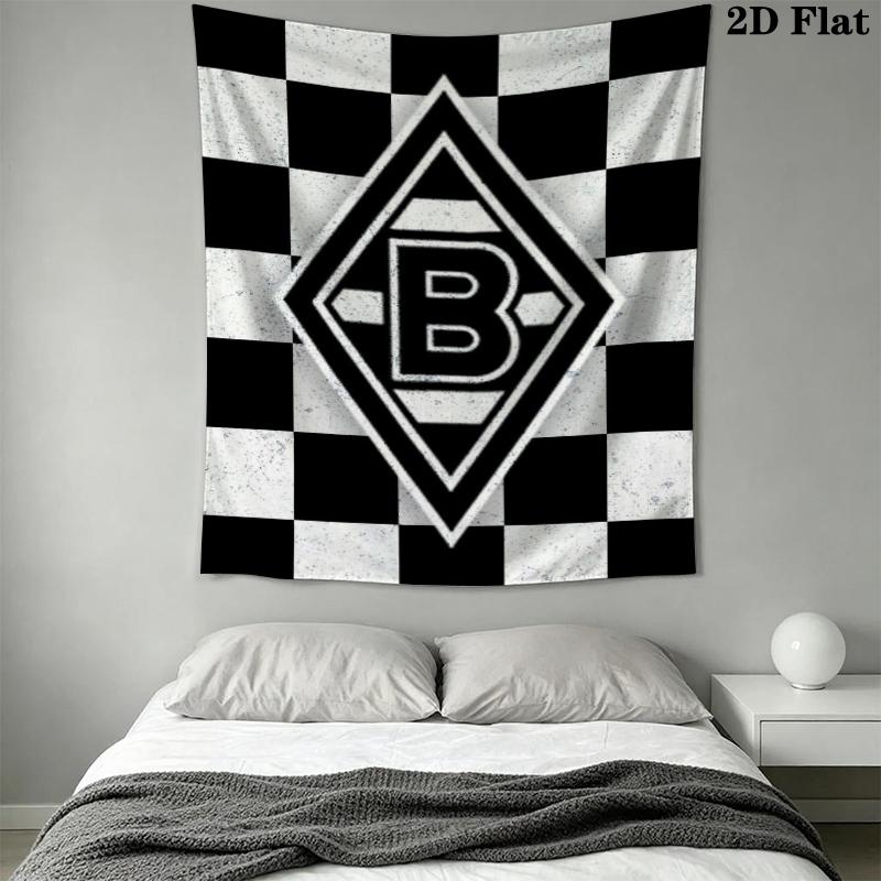Borussia Wall Tapestry Aesthetic Wall Hanging Printed Fabric Blanket Decorative Tapestries for Bedroom Living Room Home Decor
