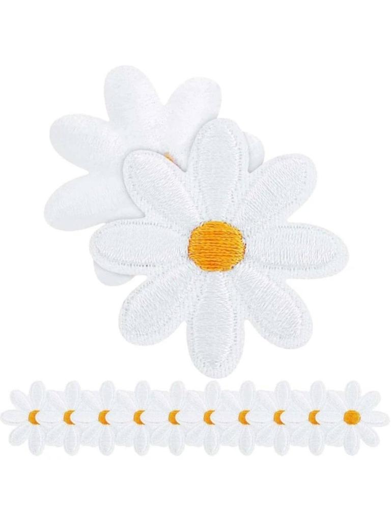 Flower Iron Design Patch Embroidery Patch Decoration 1 Set of 10 Pcs