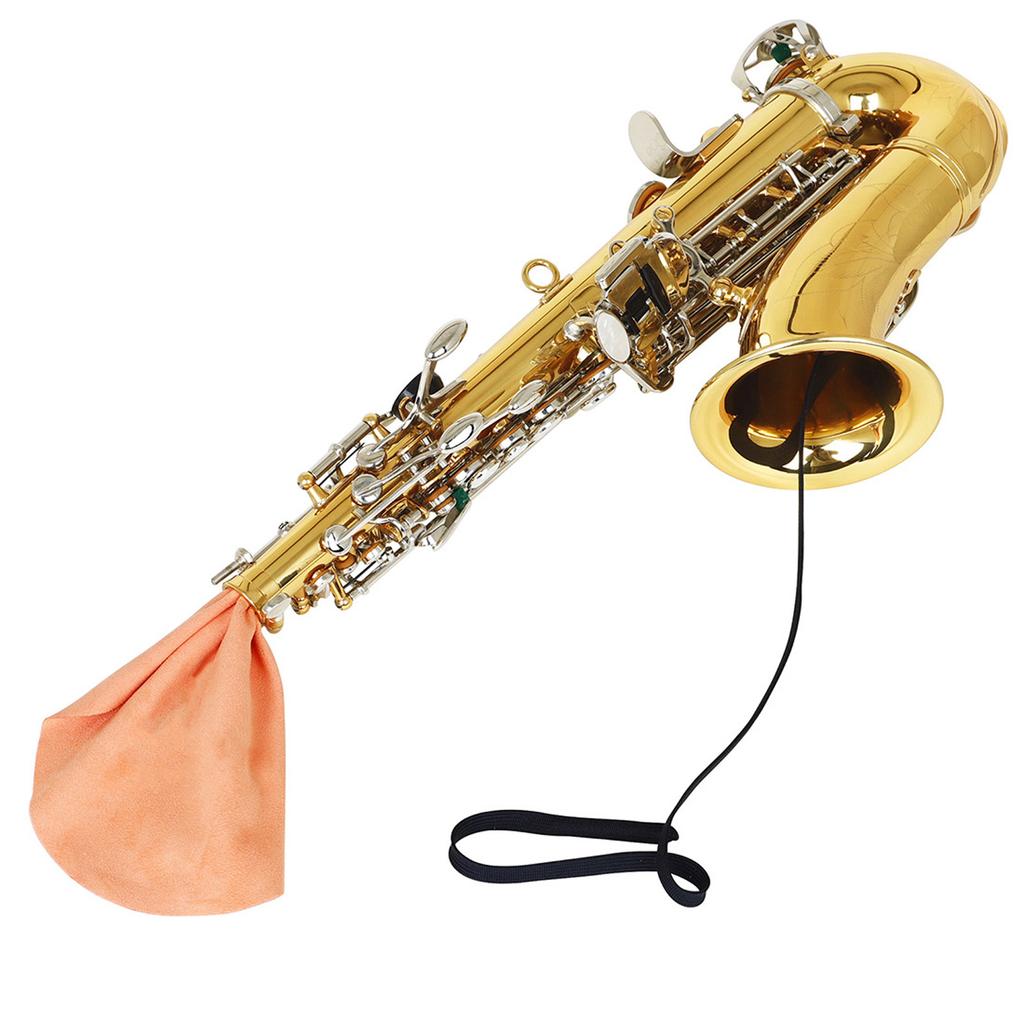 Chiffon de Nettoyage pour Saxophone Sax Clarinette Cor & Instrument à Vent Entretien Soin Chiffon de Nettoyage pour Bec de Saxophone Écouvillon Chiffon
