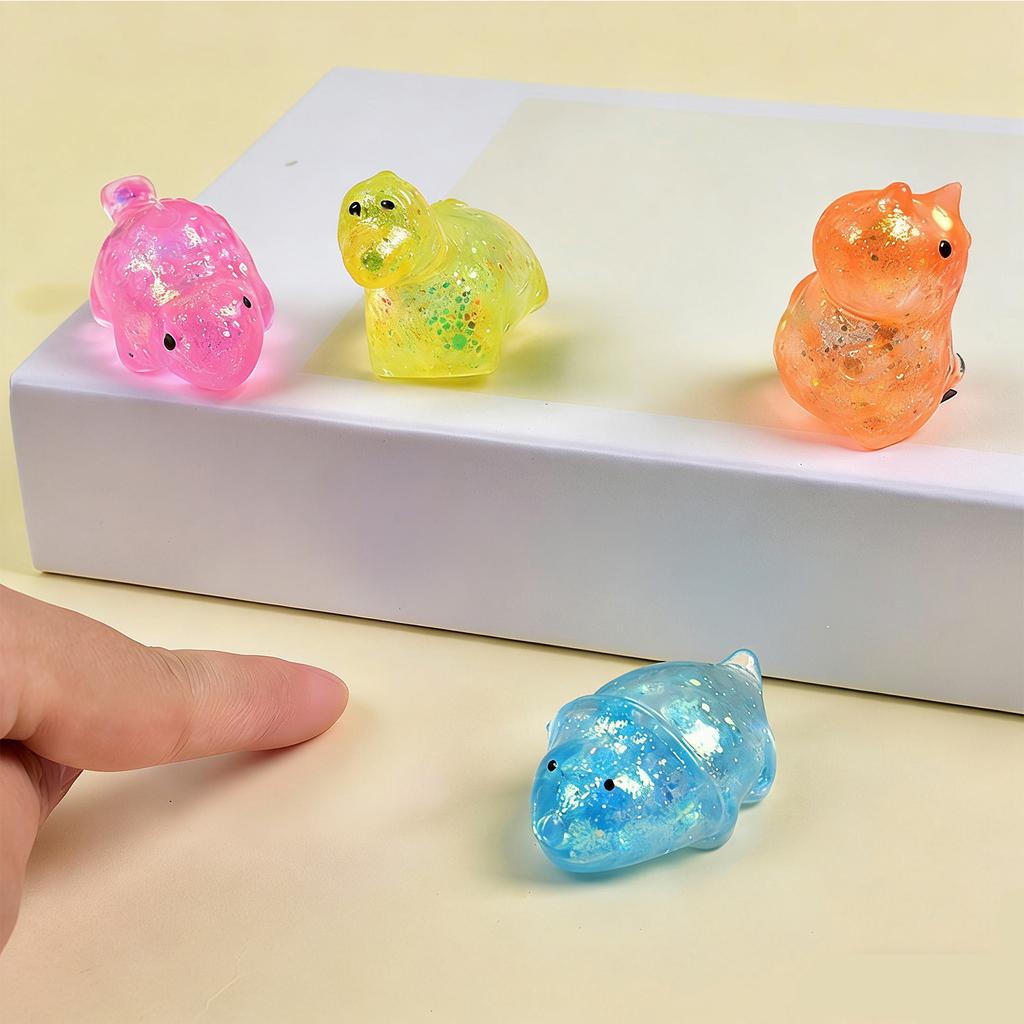 Simulated Food Toy Maltose Dinosaur Fun Glitter Animals Maltose Stress Relief Toy