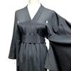 Used Tomesode Kimono Remake Dress, Kimono Sleeve Style, Japanese Pattern, One-piece Dress, Handmade, Houses and Flowers