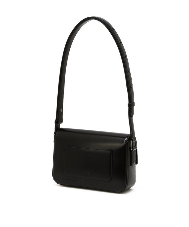 Athe Vanessabruno [Meringue] Black Bottalato Leather Plain Shoulder Bag S Aaba6E363Bk