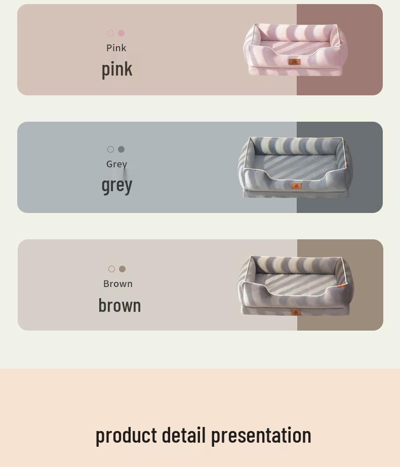 Four Seasons Universal Dog Bed: Soft Fabric Sleep Mat with Removable Egg Crate Foam