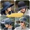 Quick-dry Folding Bucket Hat Nylon Hiking Cap Simple Men Fisherman's Hat  Summer
