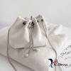 Corduroy Chain Mini Bucket Bag (1 Color)