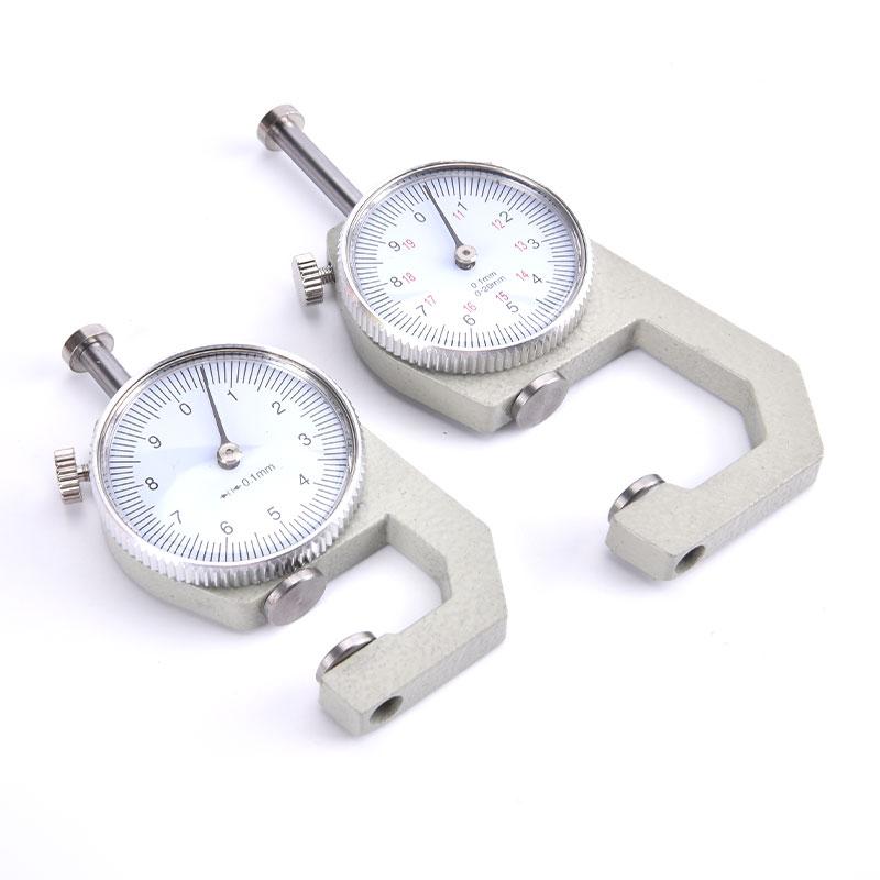 0-10mm 0-20mm Medidor de Espesor de Dial Metálico Medidor Probador de Espesor de Papel de Cuero para Cuero Flim Papel