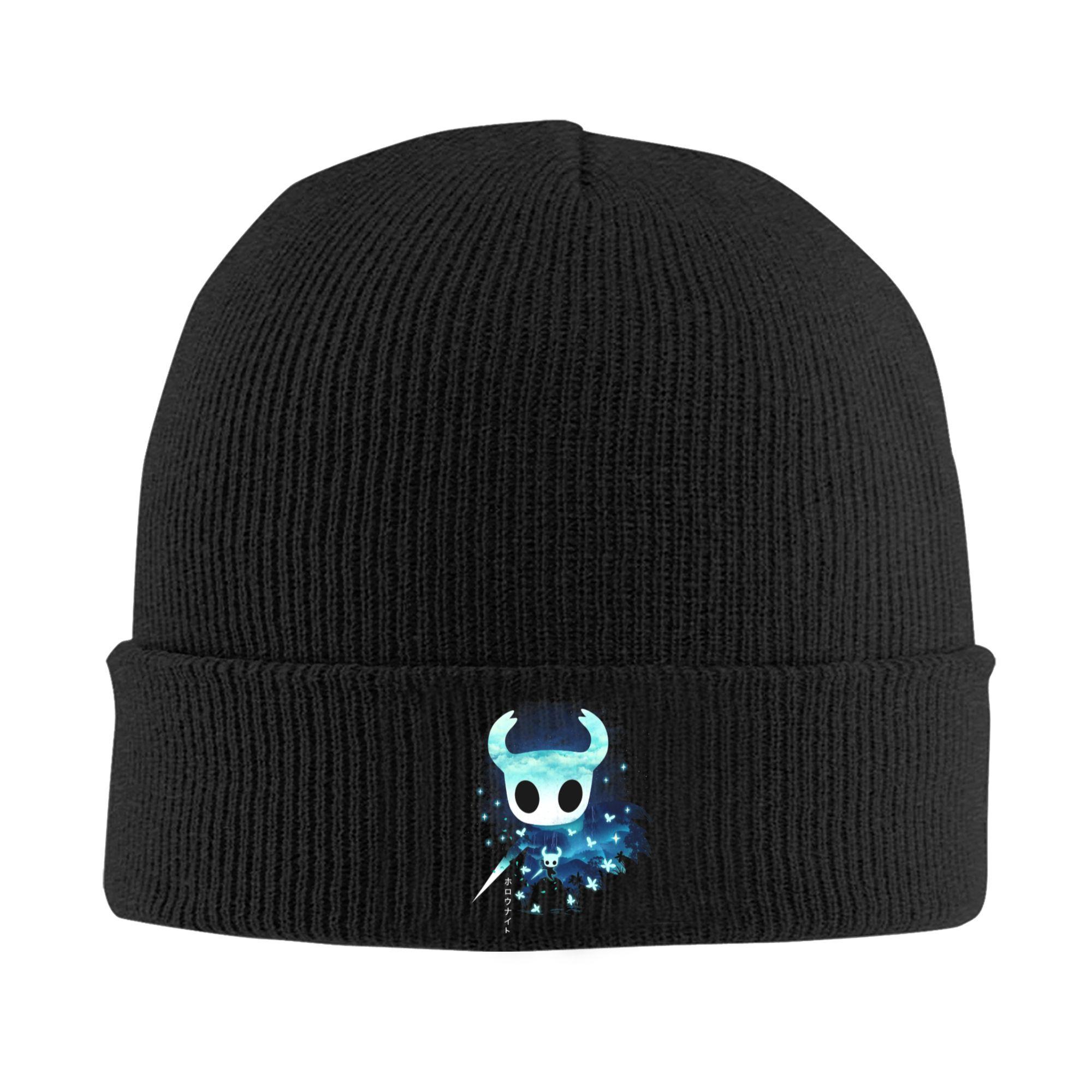 

Hollow Knight Silksong Knitted Hat for Women Men Beanie Autumn Winter Hat Acrylic Warm Caps One Size