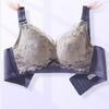 Women's Lace Full-Cup Wirefree Bra – Supportive, Breathable, Anti-Sag, Plus Size, Beautiful Back Design