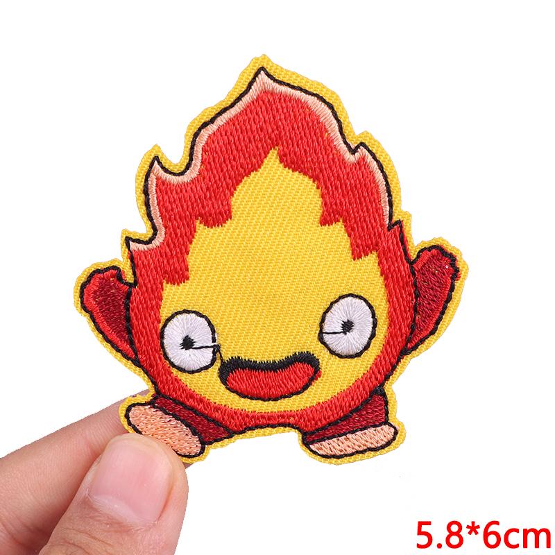 Cute Ghost/Cat Embroidered Patch Cartoon Animal Patch Iron On Patches For Clothing Thermoadhesive Patches For Clothes Jacket DIY
