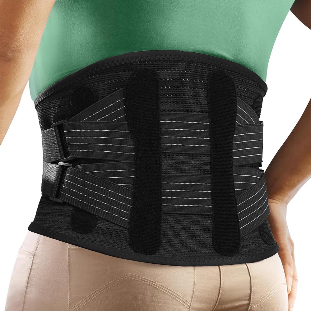 

Durable And Safe 1Pcs Back Braces For Lower Back Pain Relief With 4 Stays Breathable Back Support Belt For Men/Women For Work Lumbar Support Bel M
